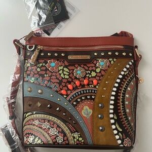 Nicole Lee NWT Vintage Monogram Crossbody